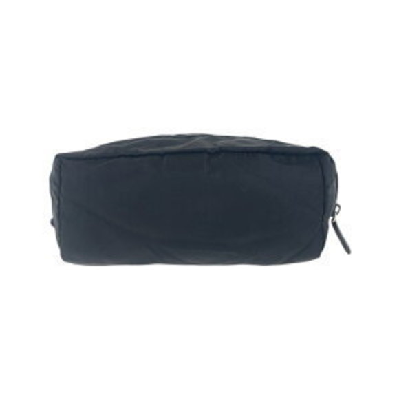 Prada pouch black Tessuto leather nylon makeup triangular - Picture 1 of 8